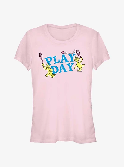 Dr. Seuss Day Play We Play All Day Girls T- Shirt