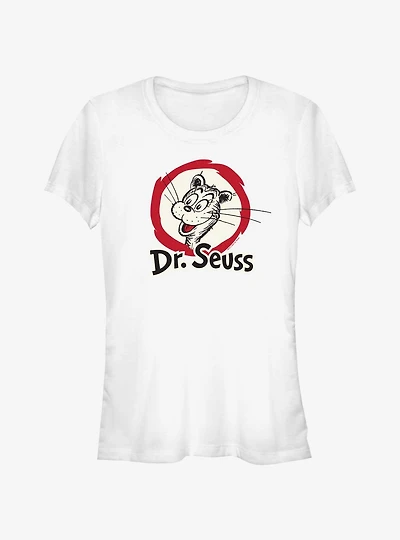 Dr. Seuss The Cat Badge Girls T- Shirt