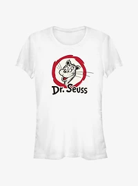 Dr. Seuss The Cat Badge Girls T- Shirt