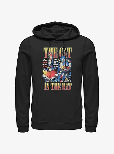 Dr. Seuss The Cat In The Hat Reading Book Hoodie