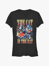 Dr. Seuss The Cat In The Hat Reading Book Girls T- Shirt