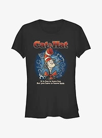 Dr. Seuss The Cat In The Hat Fun To Have Fun Girls T- Shirt