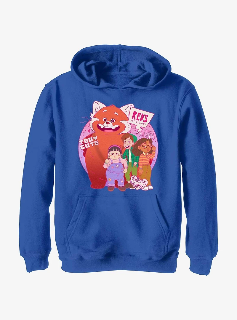 Disney Pixar Turning Red Panda Group Youth Hoodie