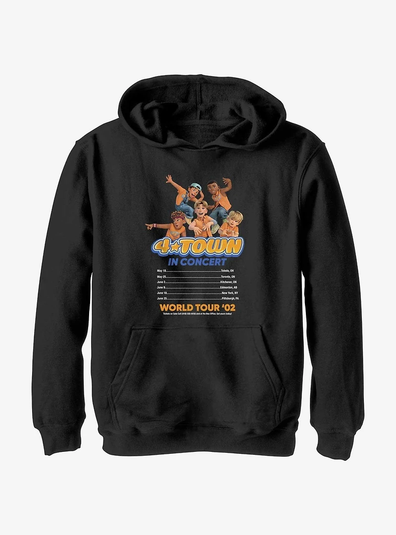 Disney Pixar Turning Red 4 Town Concert Listing Youth Hoodie