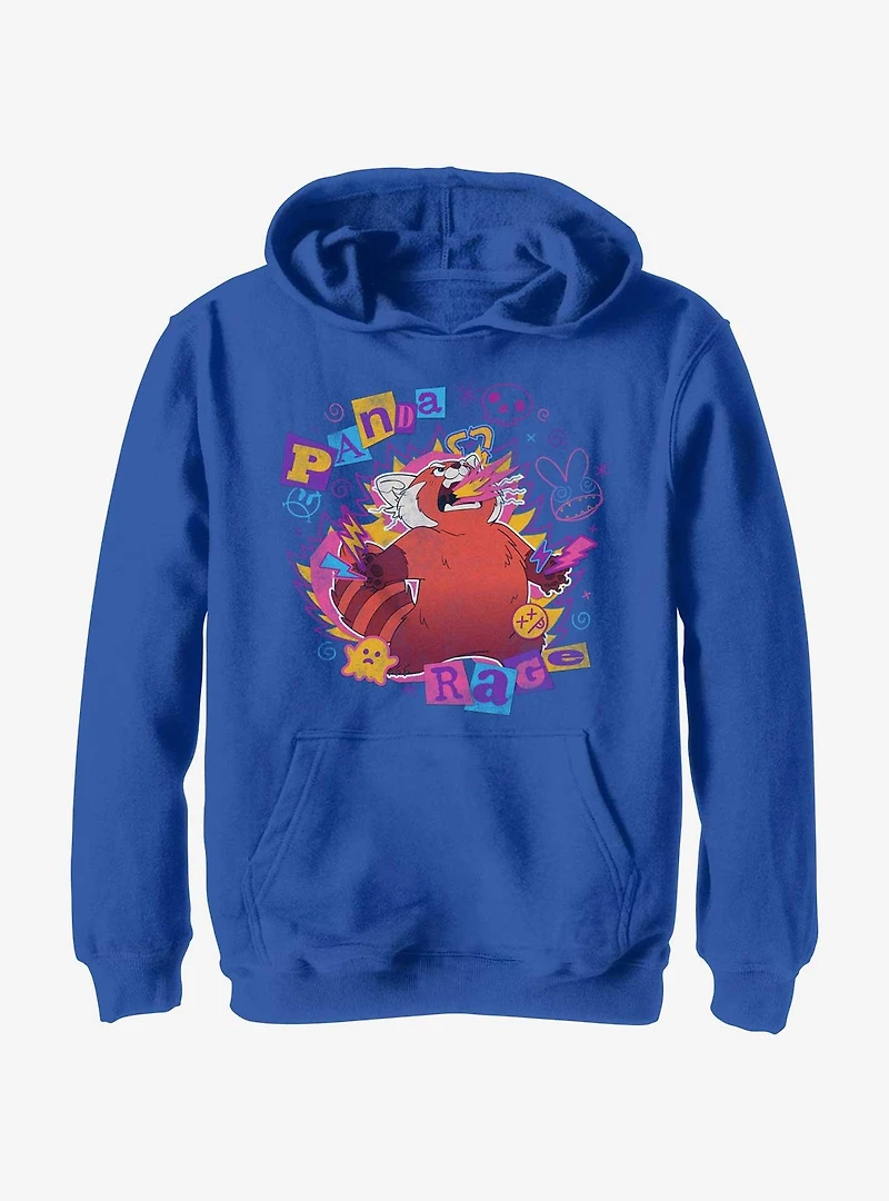 Disney Pixar Turning Red Panda Rage Doodles Youth Hoodie