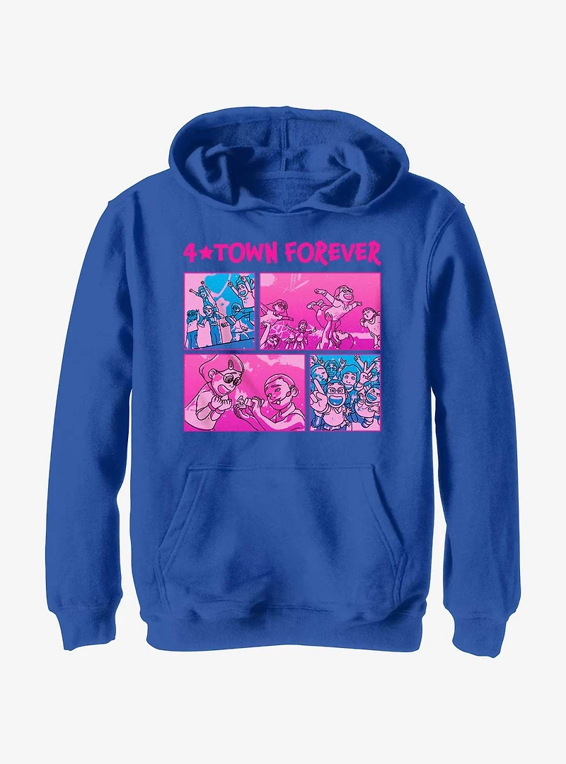 Disney Pixar Turning Red 4 Town Forever Concert Panels Youth Hoodie