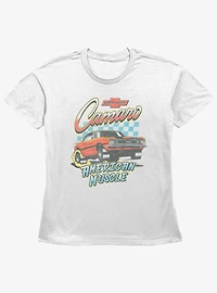 General Motors Camaro Fade Girls Straight Fit T-Shirt