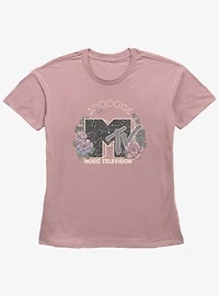 MTV Celestial Floral Girls Straight Fit T-Shirt