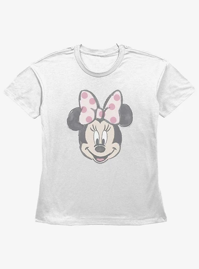 Disney Minnie Mouse Watercolor Minnie Girls Straight Fit T-Shirt
