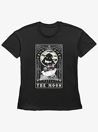 The Nightmare Before Christmas Oogie Boogie The Moon Tarot Card Girls Straight Fit T-Shirt