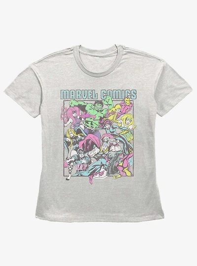 Marvel Pop Avengers Girls Straight Fit T-Shirt