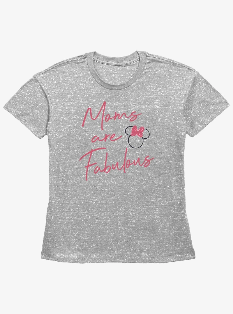 Disney Minnie Mouse Moms Are Fabulous Girls Straight Fit T-Shirt