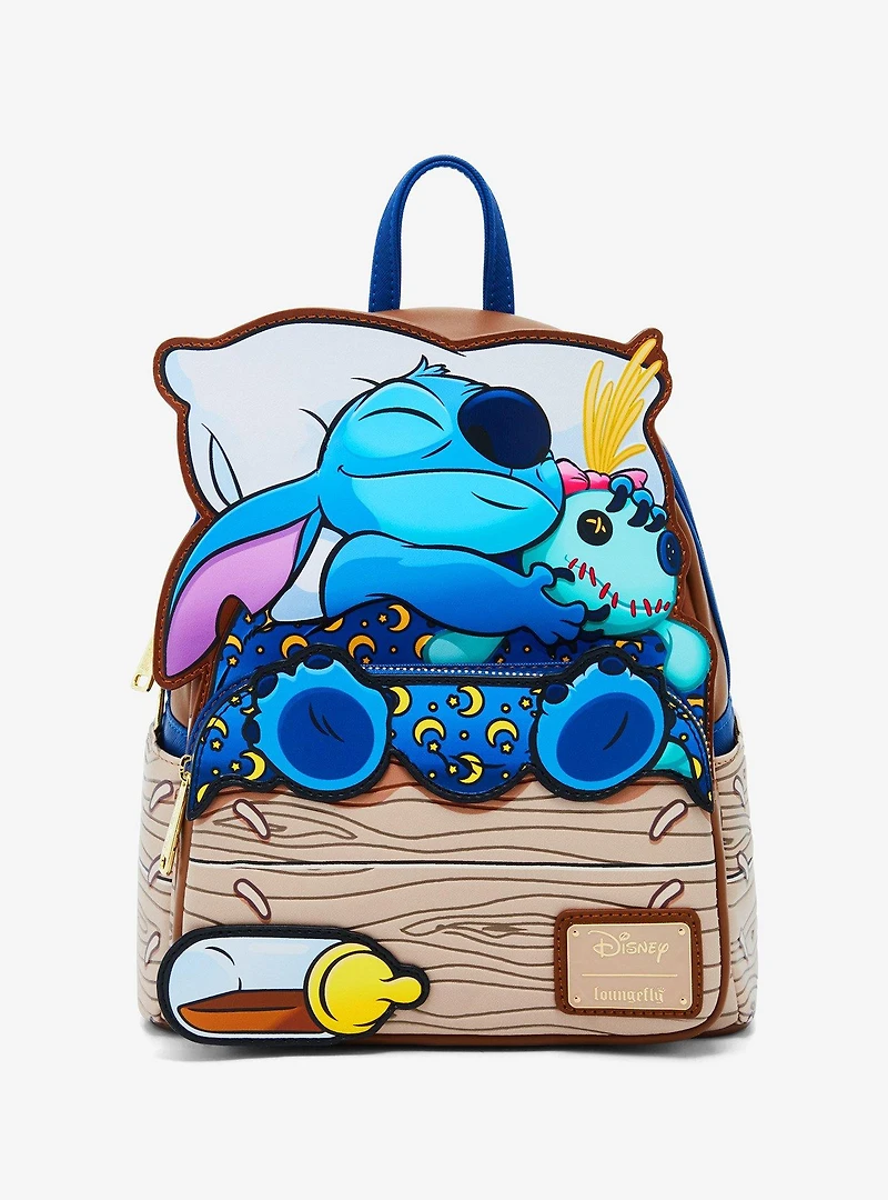 Loungefly Disney Lilo & Stitch Sleeping Stitch Mini Backpack - BoxLunch Exclusive