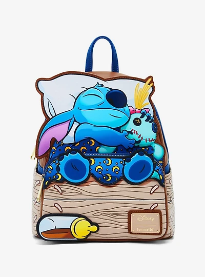 Loungefly Disney Lilo & Stitch Sleeping Stitch Mini Backpack - BoxLunch Exclusive
