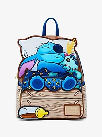 Loungefly Disney Lilo & Stitch Sleeping Stitch Mini Backpack - BoxLunch Exclusive