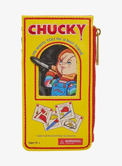 Loungefly Child's Play Chucky Doll Box Figural Cardholder