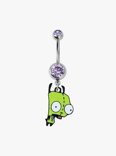 Invader Zim 14G Steel GIR Navel Barbell
