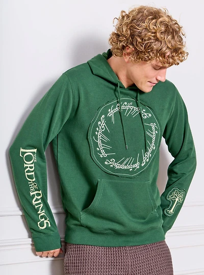 the Lord of Rings Icons Patchwork Hoodie - BoxLunch Exclusive