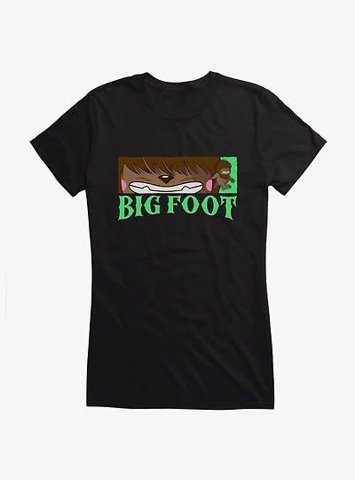 Chibi Cryptids Big Foot Smile Girls T-Shirt