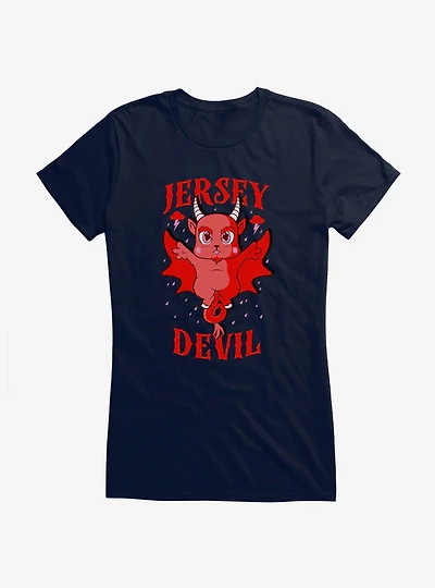 Chibi Cryptids Jersey Devil Girls T-Shirt