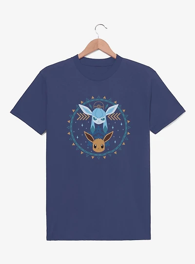 Pokemon Eevee Glaceon Circle T-Shirt
