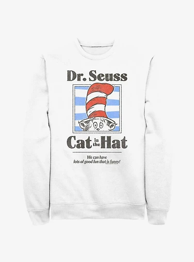 Dr. Seuss's Cat The Hat Striped Portrait Sweatshirt