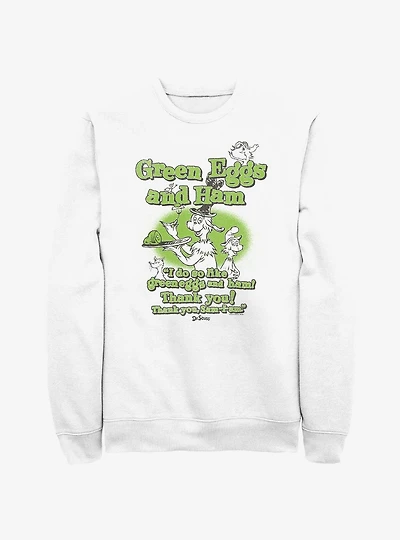 Dr. Seuss's Green Eggs & Ham Thank You Sam Sweatshirt