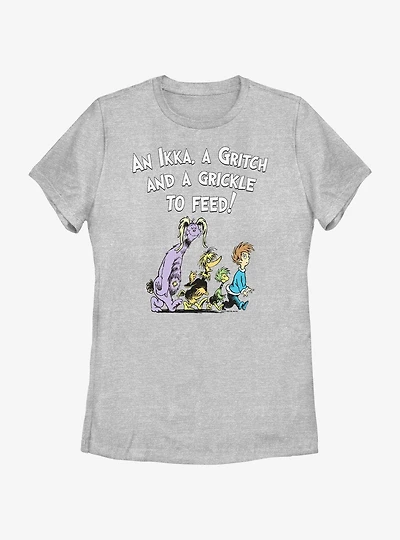 Dr. Seuss's The Bippolo Seed & Other Lost Stories Ikka Gritch Grickle To Feed Womens T-Shirt