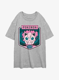 Pokemon Jigglypuff Girls Oversized T-Shirt