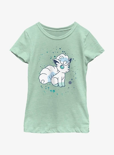 Pokemon Watercolor Vulpix Youth Girls T-Shirt