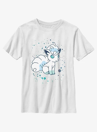 Pokemon Watercolor Vulpix Youth T-Shirt