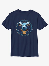 Pokemon Eevee Glaceon Circle Youth T-Shirt
