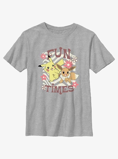 Pokemon Fun Times Pikachu & Eevee Youth T-Shirt