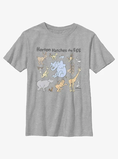 Dr. Seuss's Horton Hatches The Egg Characters Youth T-Shirt