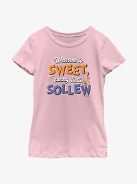 Dr. Seuss's I Had Trouble Getting Into Solla Sollew Welcome To Sweet Sunny Youth Girls T-Shirt