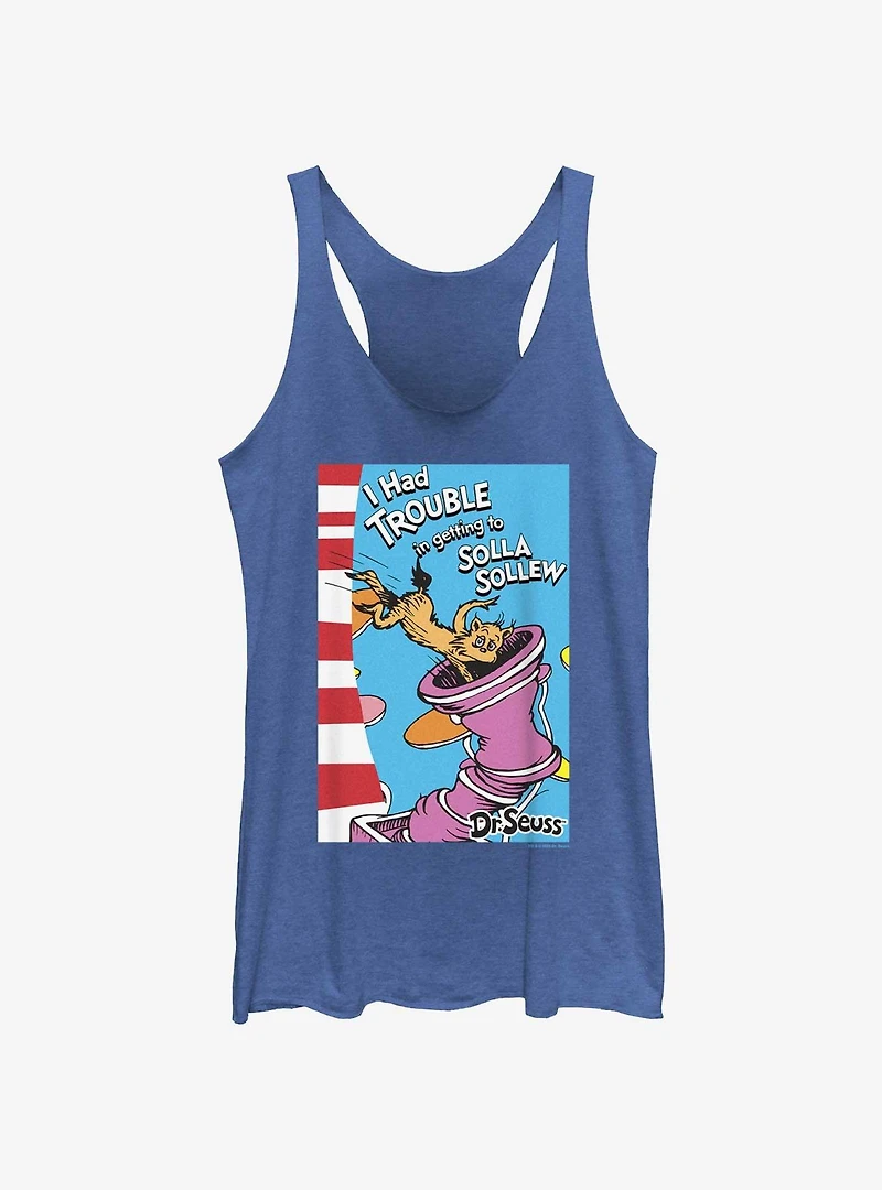 Dr. Seuss's I Had Trouble Getting Into Solla Sollew Cover Womens Tank Top