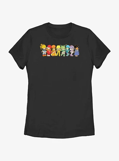 Rainbow Brite Line Up Womens T-Shirt