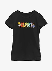 Rainbow Brite Line Up Youth Girls T-Shirt
