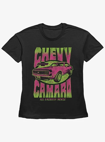General Motors Super Sport Chevy Camaro Womens Straight Fit T-Shirt