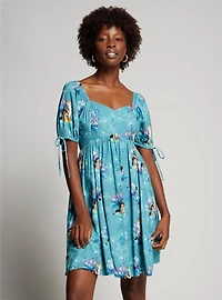 Disney Aladdin Jasmine Floral Allover Print Midi Dress - BoxLunch Exclusive