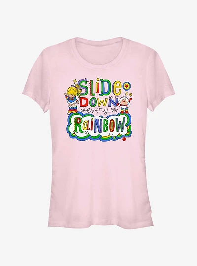Rainbow Brite Slide Down Every Rainbow Girls T-Shirt