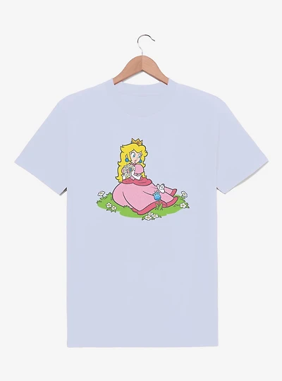 Nintendo Peach And A Butterfly T-Shirt