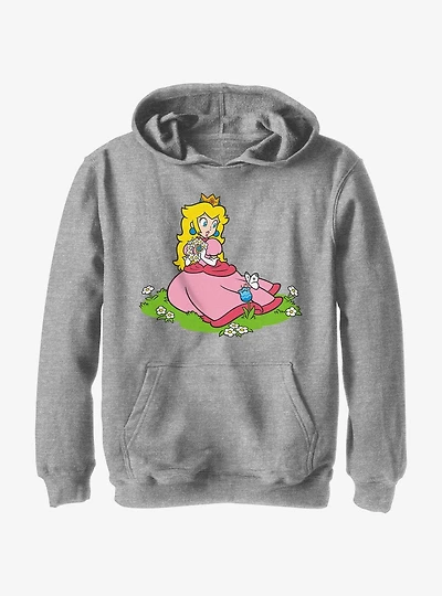 Nintendo Peach And A Butterfly Youth Hoodie