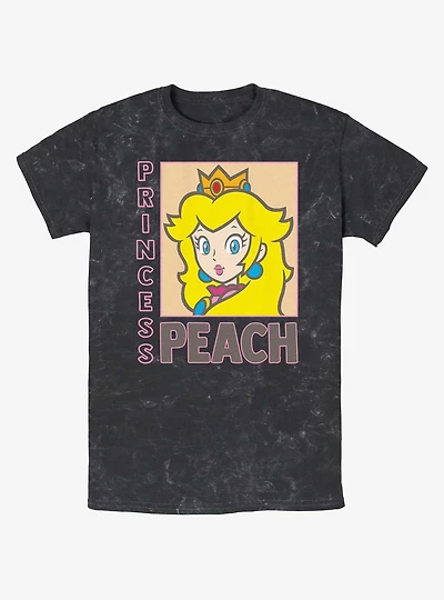 Nintendo Princess Peach Poster Mineral Wash T-Shirt