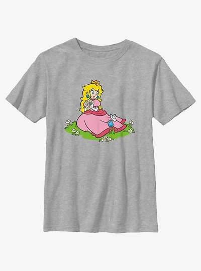 Nintendo Peach And A Butterfly Youth T-Shirt