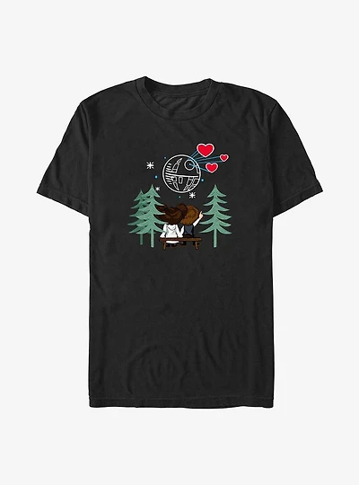 Star Wars Leia and Han Death Star Love Big & Tall T-Shirt