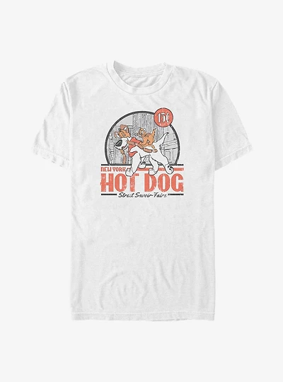 Disney Oliver & Company Hot Dog Chase Big & Tall T-Shirt