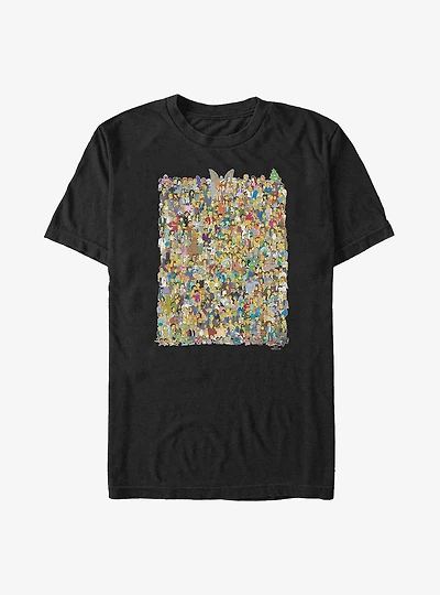 The Simpsons All Of Springfield Big & Tall T-Shirt