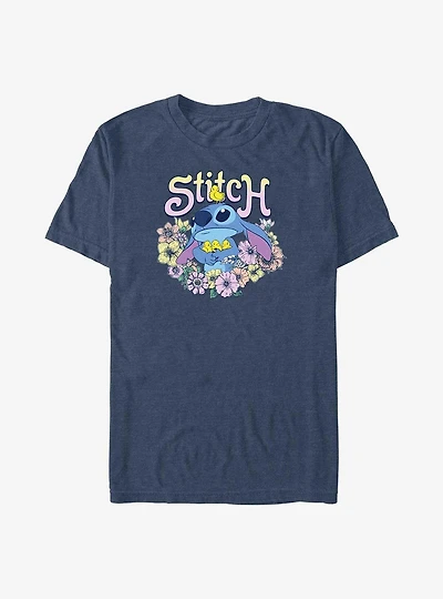 Disney Lilo & Stitch Spring Flowers Big & Tall T-Shirt