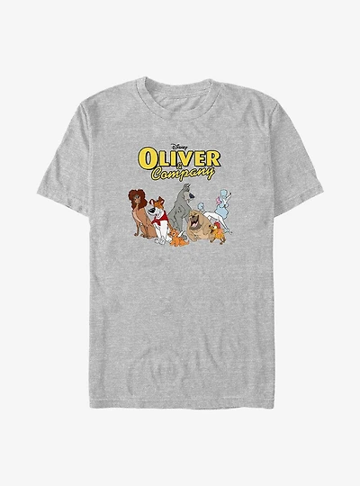 Disney Oliver & Company Retro Group Shot Big & Tall T-Shirt
